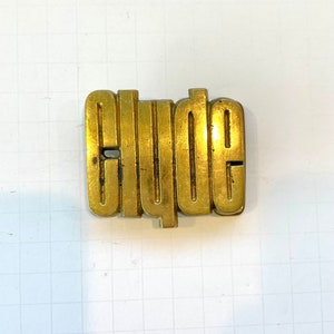 CLYDE Vintage Brass Belt Buckle