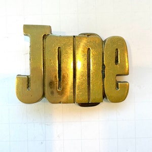 JANE Vintage Brass Belt Buckle