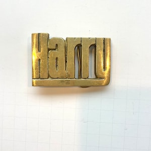 HARRY Vintage Brass Belt Buckle