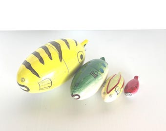 Vintage Fish Nesting Dolls