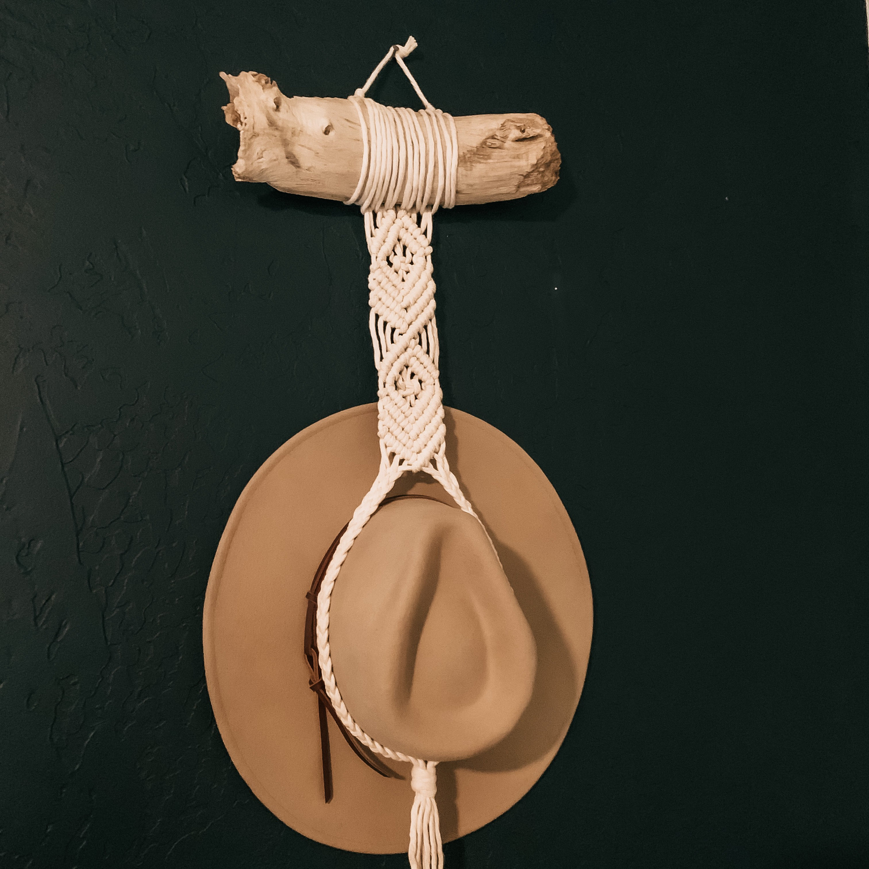 Macrame Hat Display Wallhanging Hat Hanger Hat Holder Etsy
