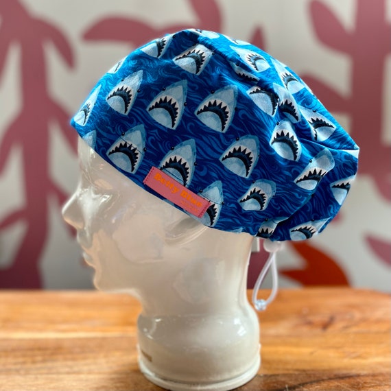Shark Scrub Cap - Etsy