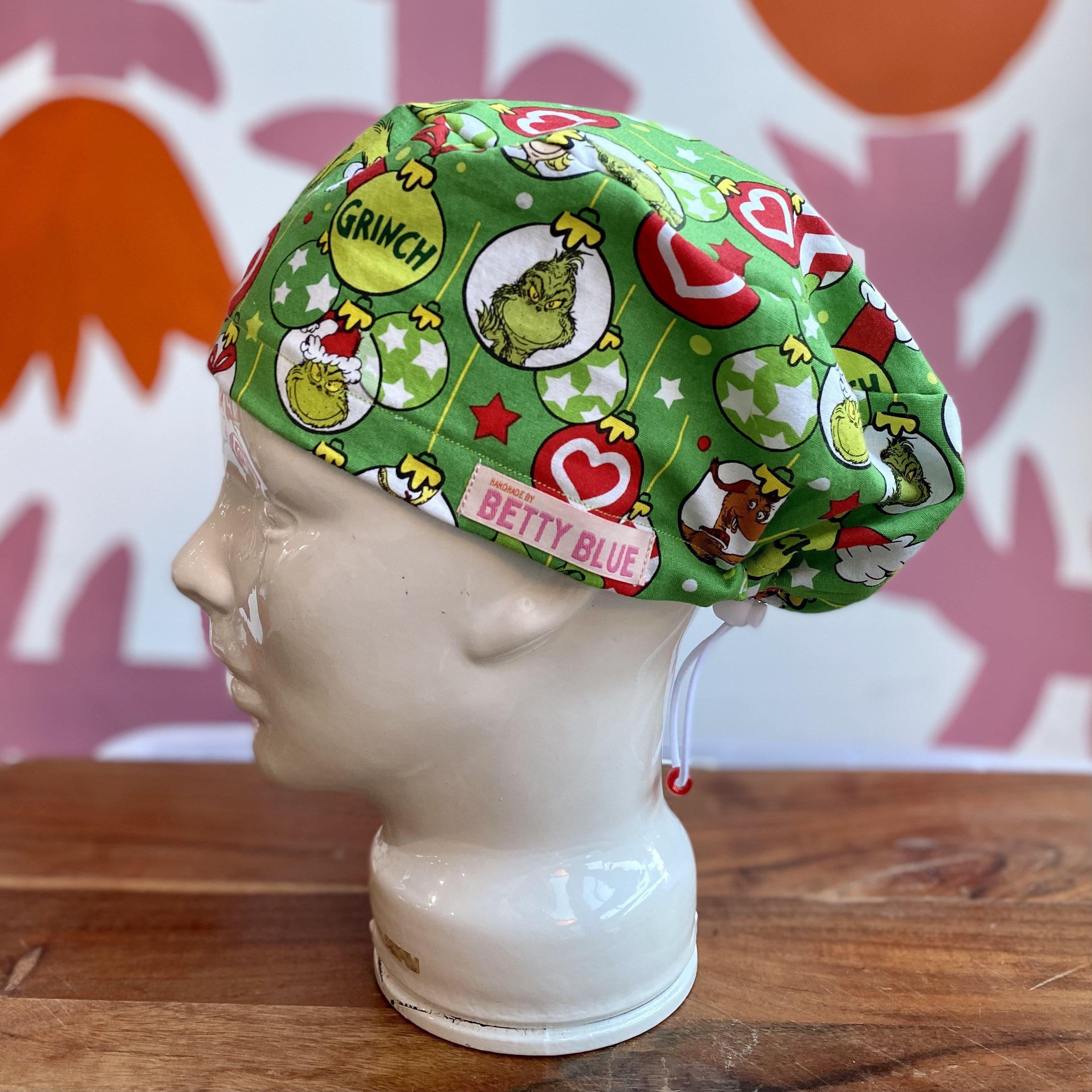 grinch surgical cap