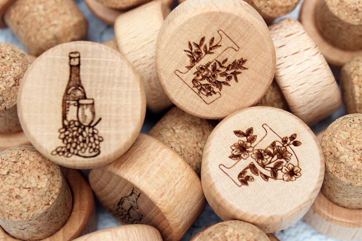 Customizable Wine Bottle Cork Stopper Top Etsy