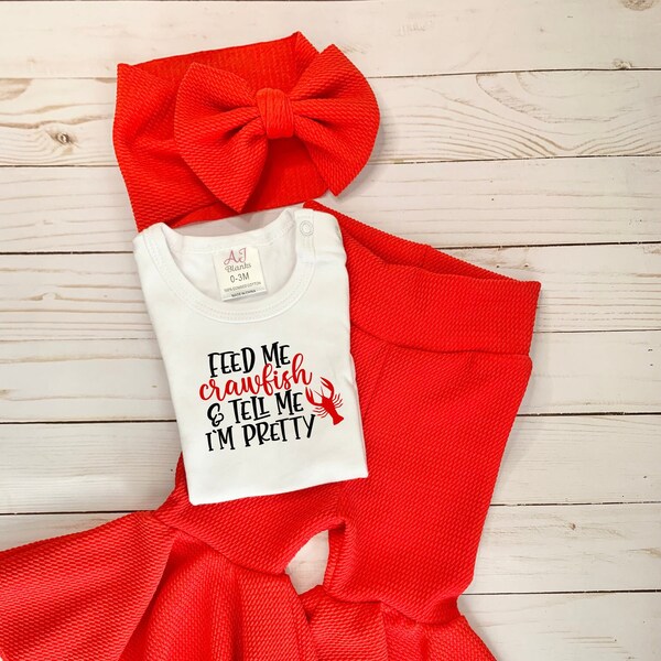 Baby girl crawfish outfit clearance