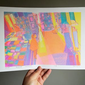 Riso Prints - Risograph - Momentos de Librería - A4-A3