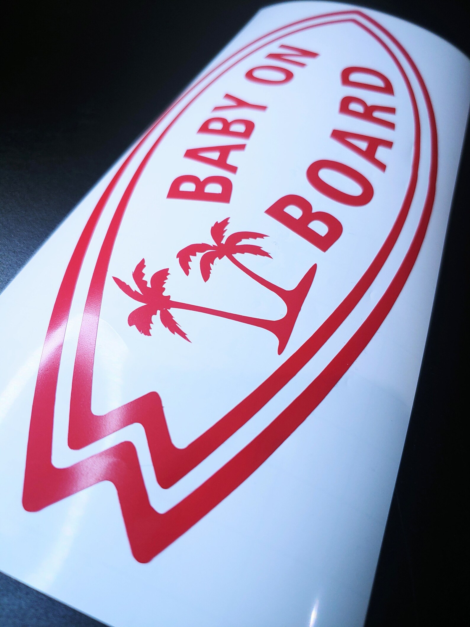 Baby on Board Surfboard Car Decal Sticker Window Decal Etsy UK