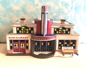 New REINDEER BUS DEPOT, Department 56 Snow Village,  54874,  never displayed, original box, Dept 56