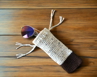 Crochet Sunglasses Case | Crochet Glasses Case | Sunglasses Travel Case | Crochet Sunglasses Pouch |