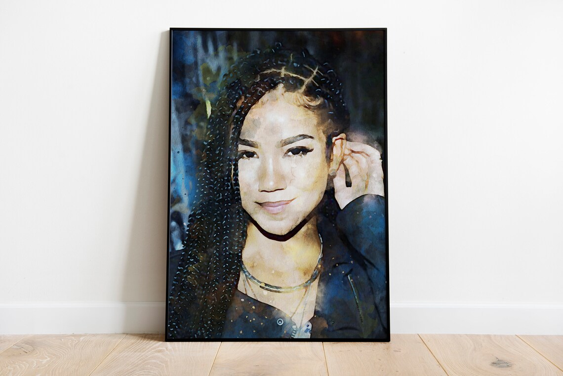 Jhené Aiko Poster Jhené Aiko Digital Poster Jhené Aiko Etsy
