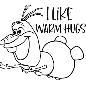 Disney Decal, Frozen, Frozen 2, Elsa, Olaf, Warm Hugs, Some people are worth melting for