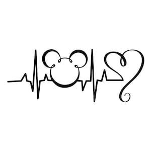 Disney Decal, Disney Castle, Mickey Mouse, Minnie, Heartbeat, Disney Doctor, Disney Nurse