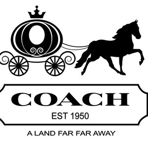 Disney Decal Coach Carriage Horse and Carriage Cinderella | Etsy