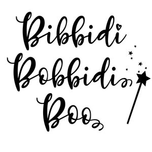 Disney Decal, Cinderella, Fairy Godmother, Bibbidi Bobbidi Boo,