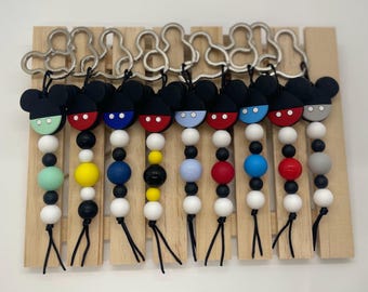 Mickey Keychain - Silicone Beads