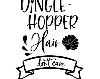 Disney Decal, Little Mermaid, Ariel, Dingle Hopper, Dingle Hopper Hair Don’t Care