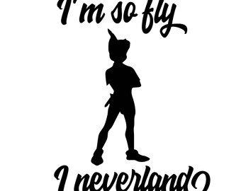 Disney Decal, Peter Pan, Neverland, So Fly I NeverLand