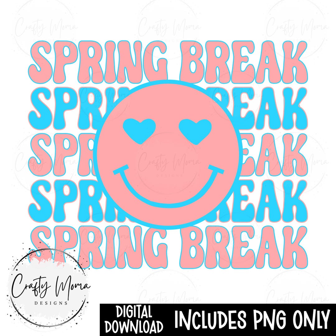 Spring Break Smiley This item is unavailable - Etsy