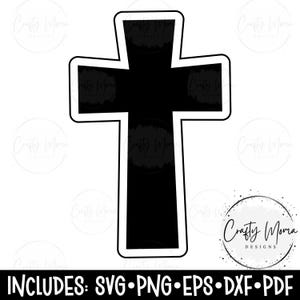 Cross SVG - Layered Cross Design for Silhouette or Cricut SVG Cut file - Digital Download - Religious SVG | Cross Stencil svg, Cross Outline