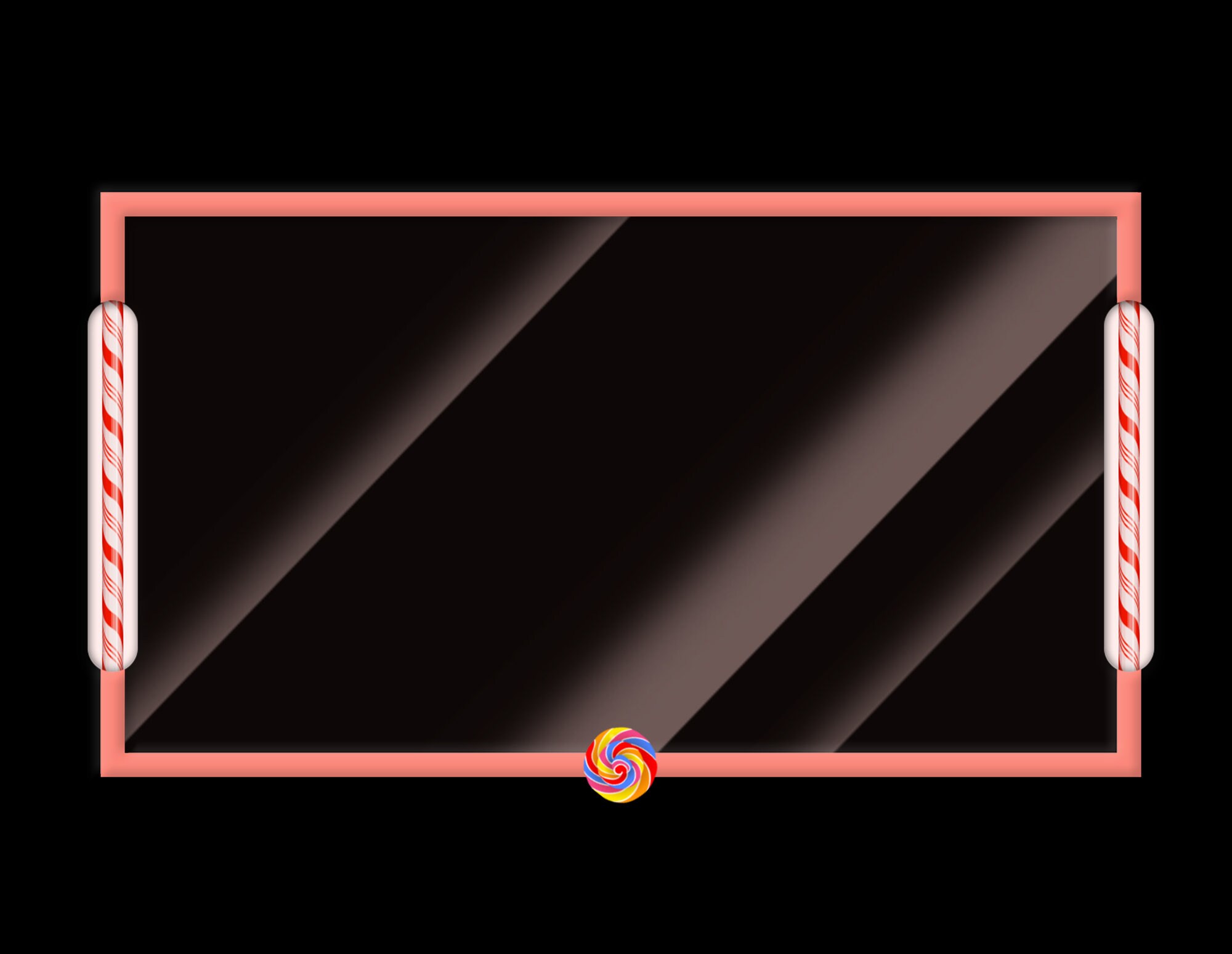 Webcam Overlay Animated Sweet Candy Twitch Facecam Overlay - Etsy