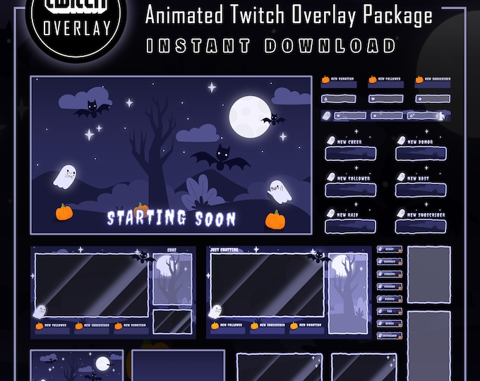 Cozy Mushroom Twitch Overlay Package - Etsy Canada