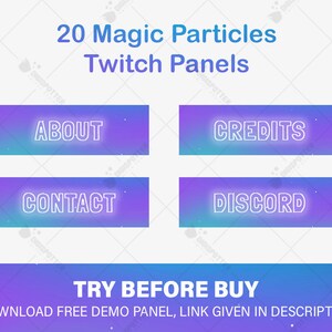 Twitch Panels Neon Neon Gaming Twitch Panels Twitch Etsy