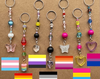 Mini Pride Keychain | Rainbow Keychain | Trans Keychain | Bi Keychain