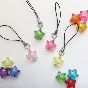 Colorful Star Phone Charm