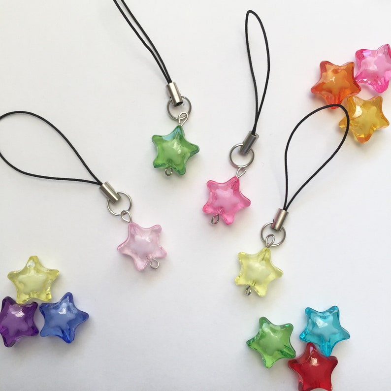 Colorful Star Phone Charm 