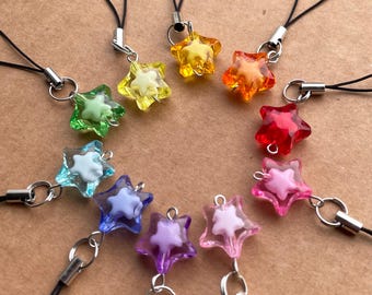 Colorful Star Phone Charm