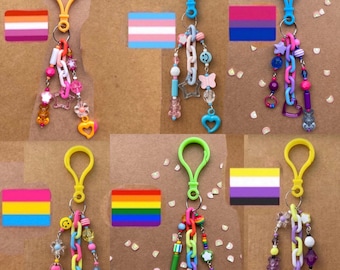 Pride Keychain | Rainbow Keychain | Trans Keychain | Bi Keychain
