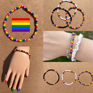 Bead Pride Bracelet | Rainbow Bracelet - Etsy