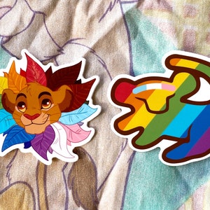 Lion Pride: LGBT Pride Vinyl Decal Stickers