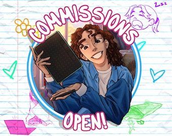 Digital Art Commissions - Greyscale/Color Illustrations (Headshots, Torso, or Full Body)
