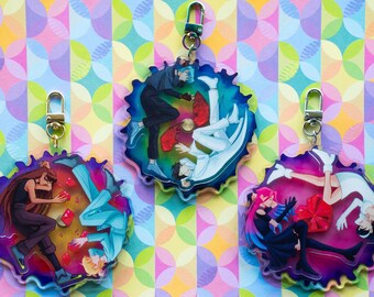 AS Star Crossed Lovers Spinning Acrylic Keychain