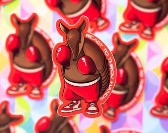 Ready To Throw Hands Vinyl Sticker (Waterproof)