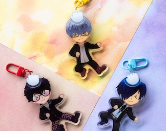Mysterious Friends Moving Acrylic Keychain