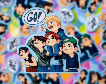 GO! Chibi Vinyl Sticker (Waterproof)