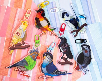 BTS As Birds Acrylic Keychains