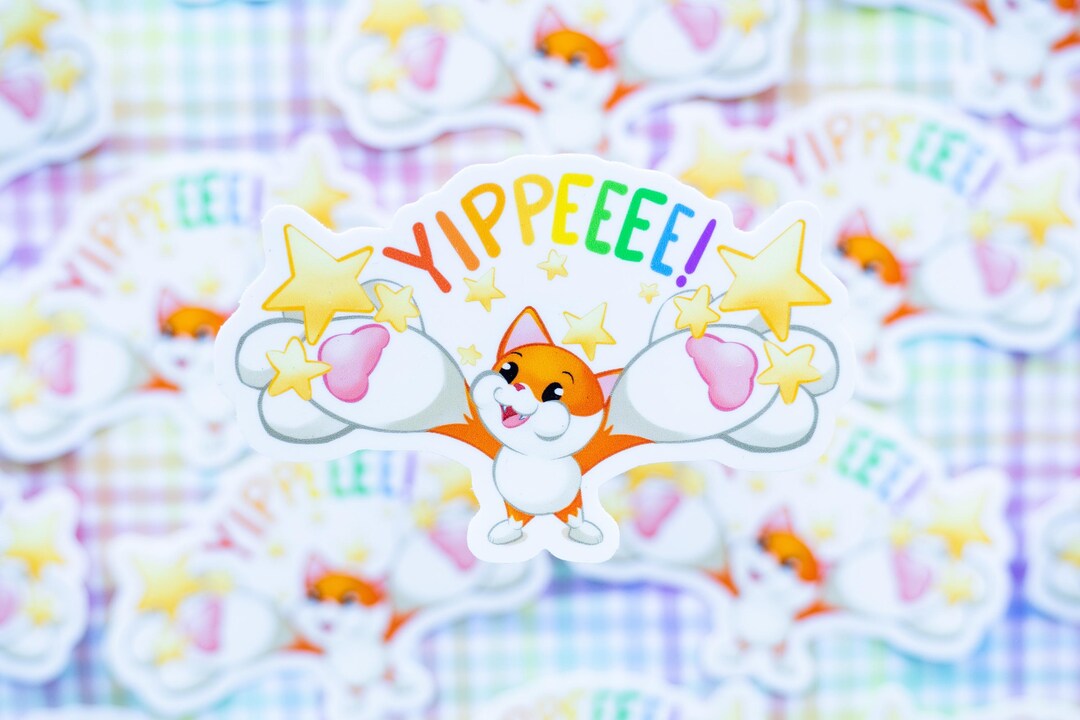 YIPPEEEEE! Vinyl Sticker (waterproof) - Etsy