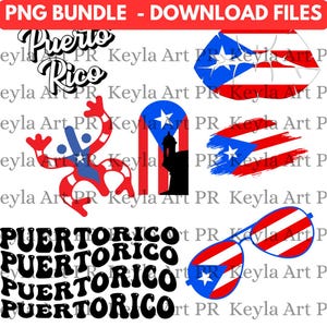 Porto Rico Bundle, PNG, Cricut, Silhouette - fichier numérique
