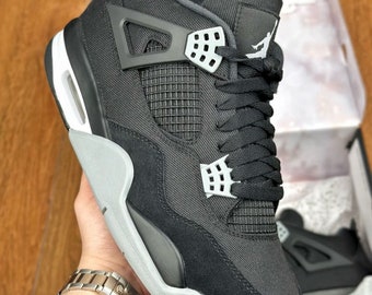 AJ.4 Black Canvas