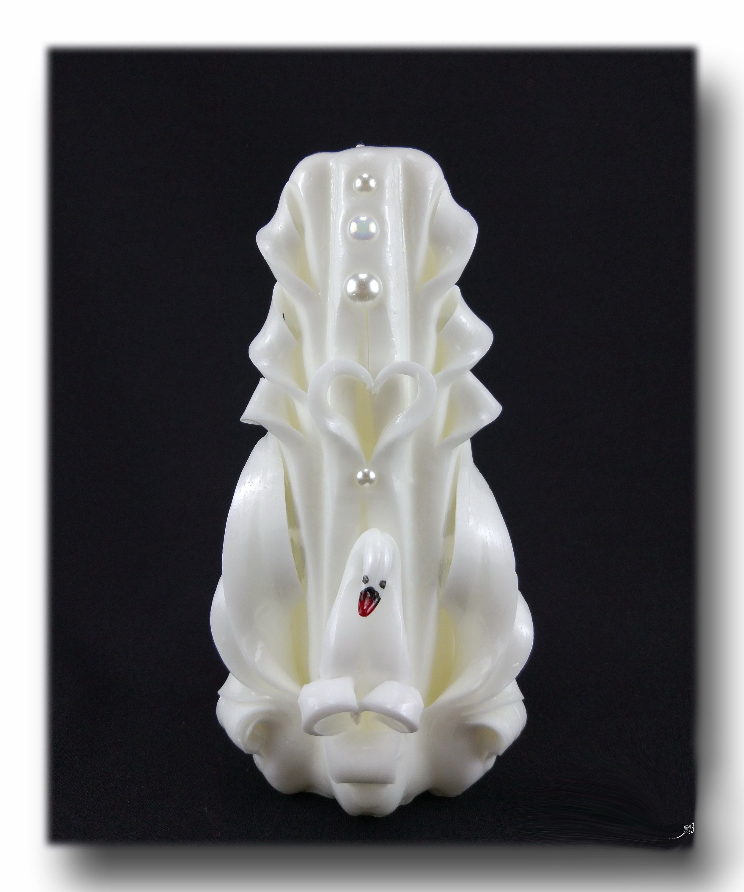 Handmade White Swan Candles for Wedding. Gifts for mothers Etsy