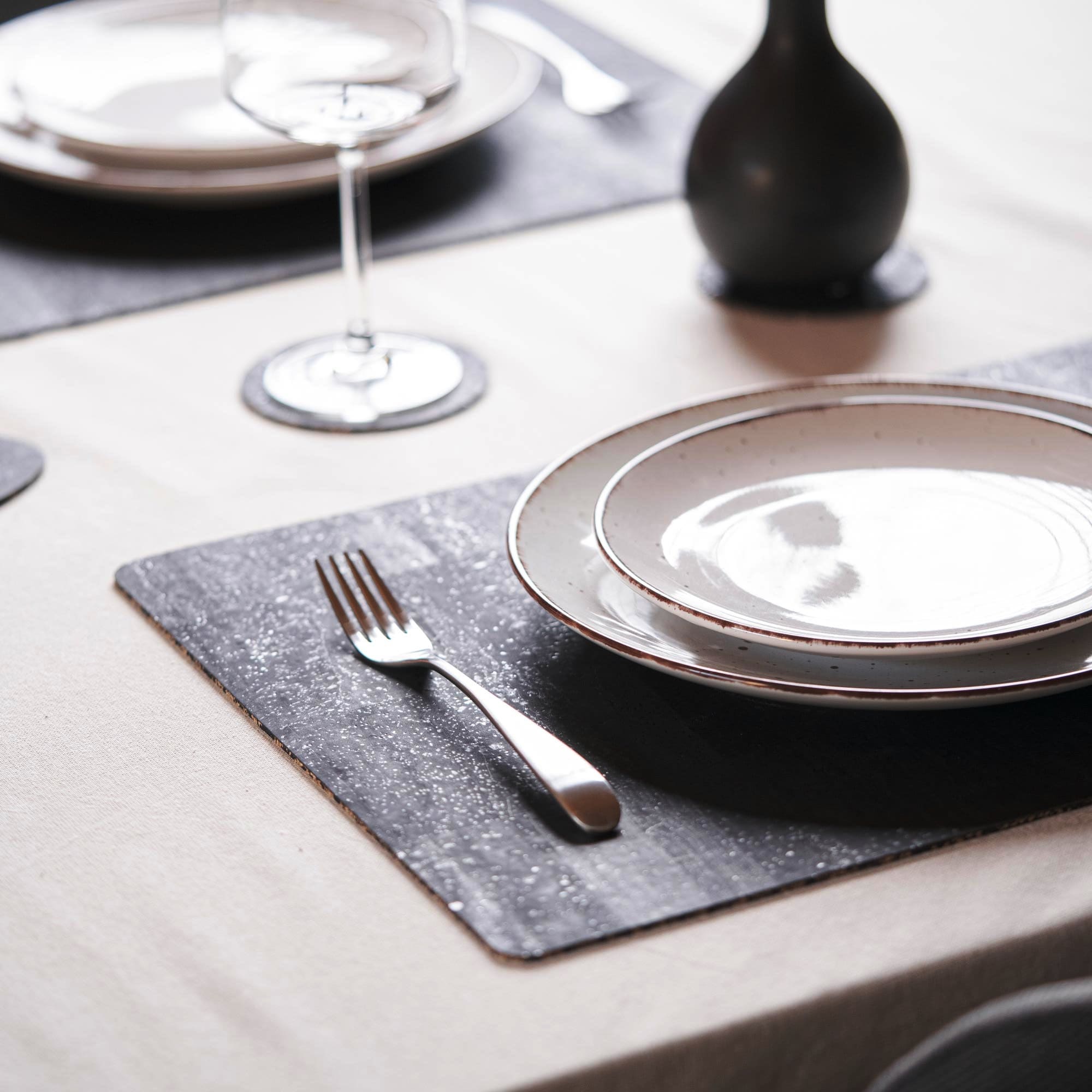 Handmade Cleanable Cork Placemats Waterproof and Robust for Bar and