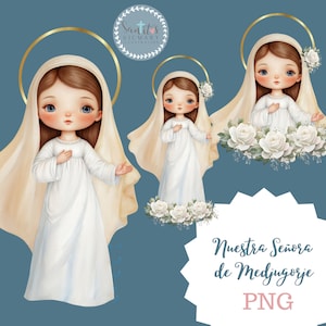 Our Lady of Medjugorje /Digital Download, Mother of the Redeemer / Queen of Peace / drawing of the Virgin of Medjugorje .