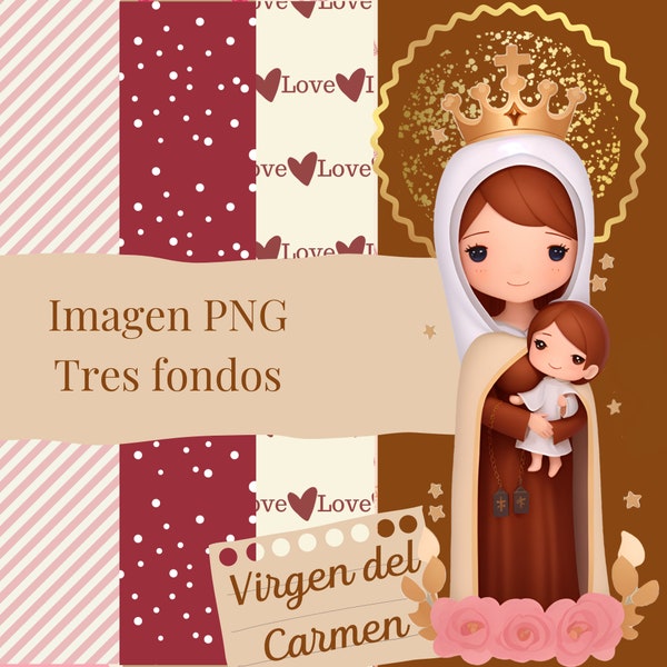 Our Lady of Mount Carmel,Sacred PNG Download,Nossa Senhora do Carmo - Download Sagrado em PNG/ Nuestra señora del Carmen descarga en PNG.