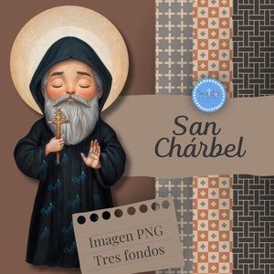 Download Illustration of Saint Charbel Makhlouf PNG, Catholic Religious Drawing for Projects and Decoration, Maronite monk, Religious icon.