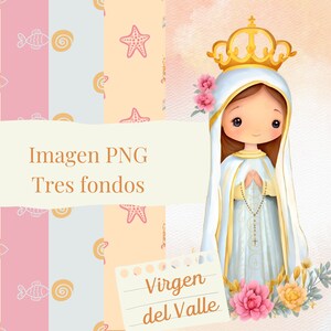 Illustrazione della Virgen del Valle per artigianato e progetti creativi: scaricabile in PNG | Illustrazione Virgem do Valle per Artesanato e Projetos