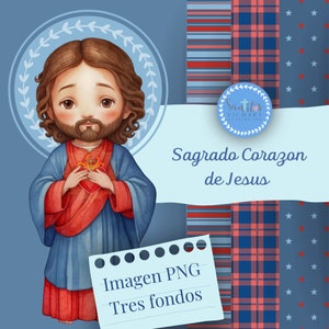 Ilustração do Sagrado Coração de Jesus Clipart PNG para download para arte religiosa, decoração cristã e projetos inspiradores.