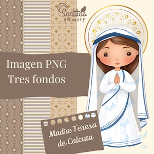 Mère Teresa de Calcutta / Digital PNG Clipart Download / Inspiration et amour dans votre conception / mère Teresa de Calcutta illustration PNG.